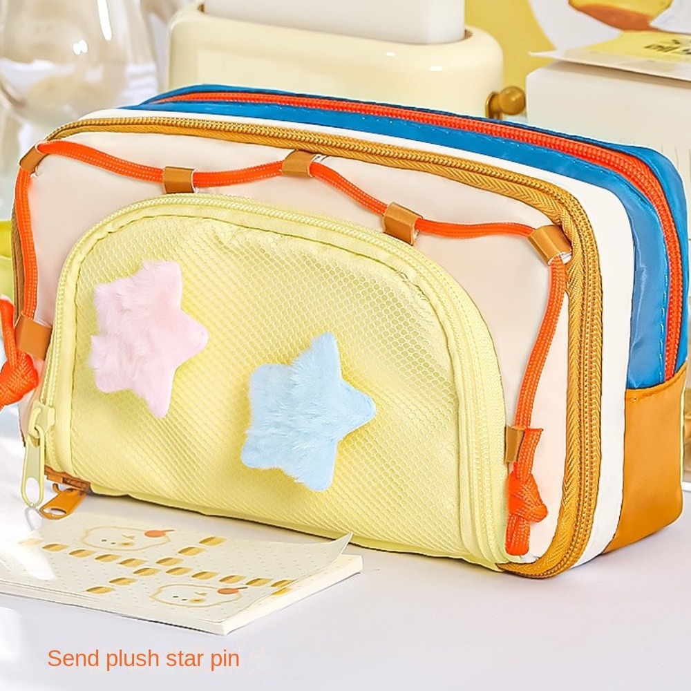 7 Mehrschichtige Y2K-Stern-Sch – Aesthetic Large Pencil Case Pouch Bewertung und Preis