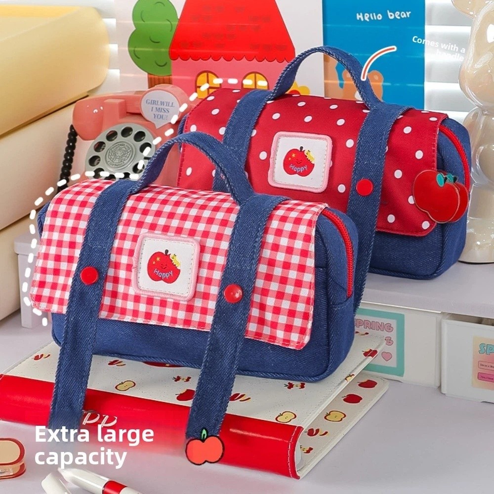 Denim Fruit Cowboy Federmäppch – Aesthetic Large Pencil Case Pouch Bewertung und Preis