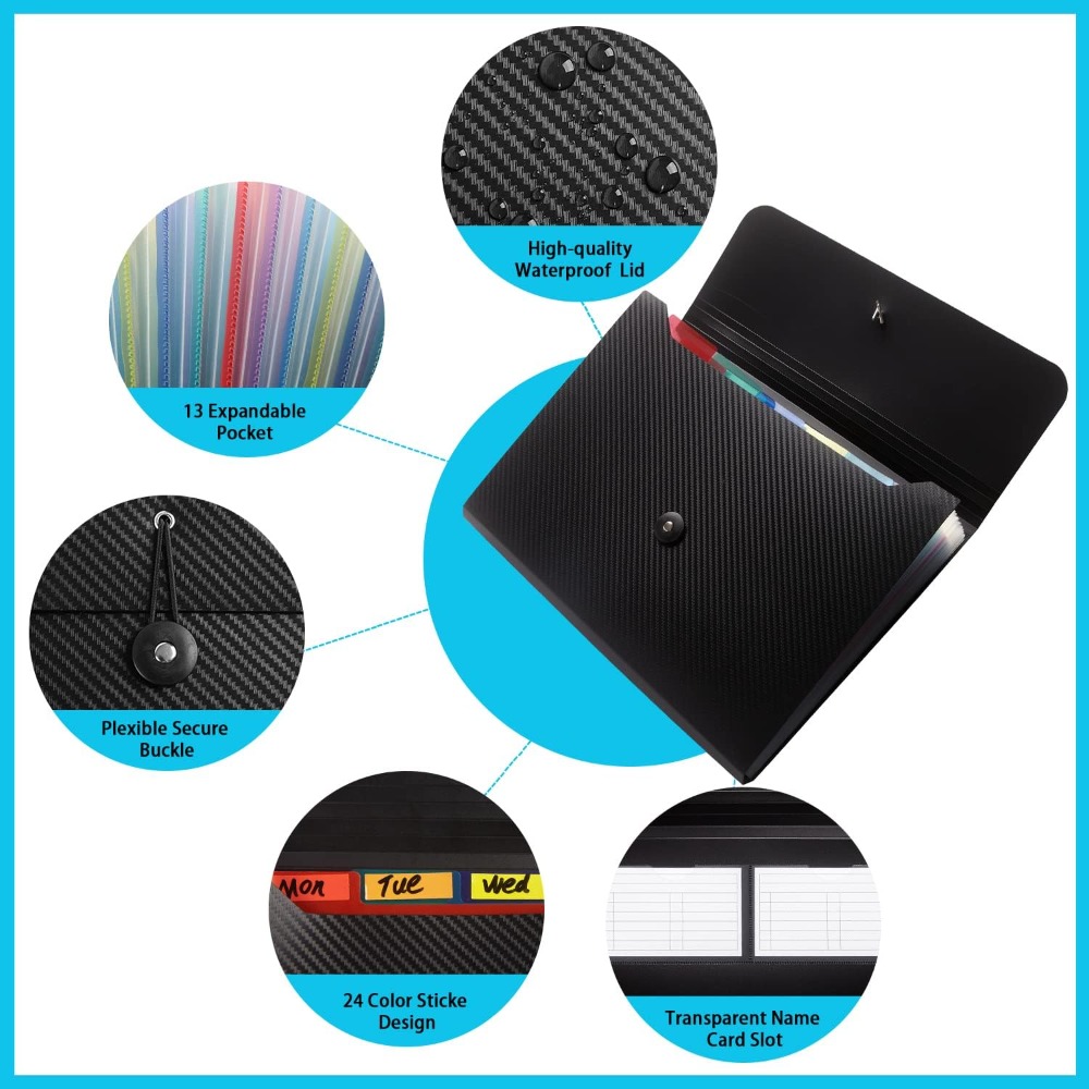 13-Fächer Erweiterbare Aktenma – Expandable Accordion File Folder 13 Pockets Bewertung und Preis