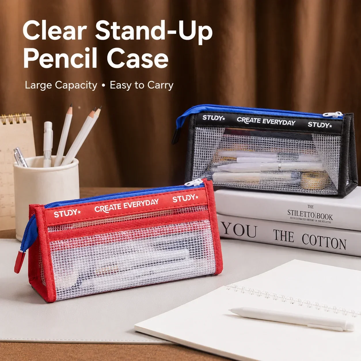 Transparentes Federmäppchen, G – Aesthetic Large Pencil Case Pouch Bewertung und Preis