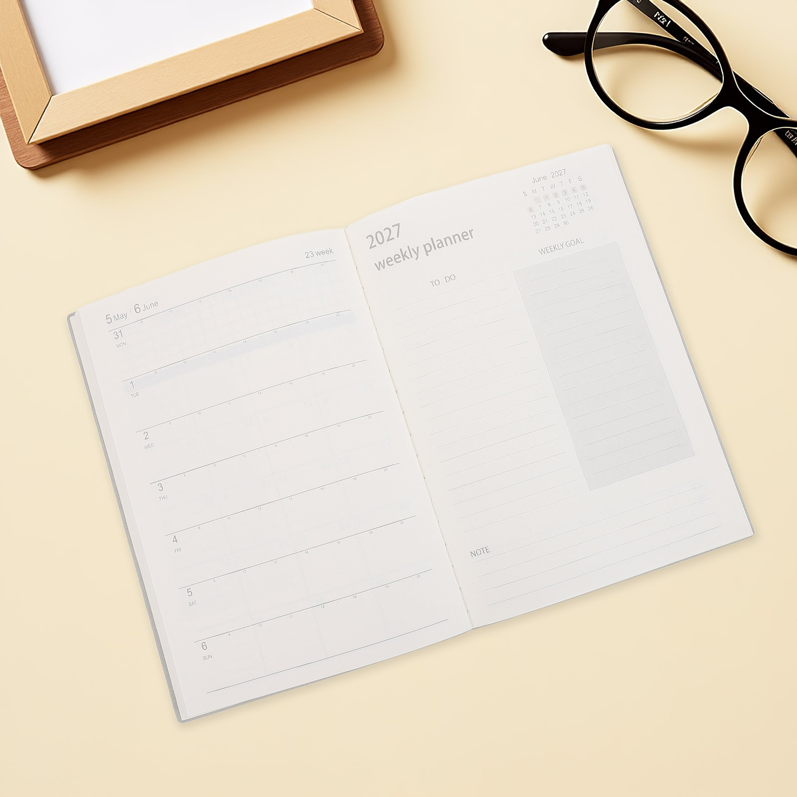 2027 Professionelles Planer-No – Spiral Bound Grid Notebook A5 Bewertung und Preis